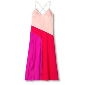 Cushnie x Target Blush Color Block Pink Midi Dress